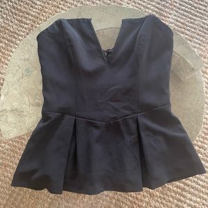 GUESS strapless chic black top